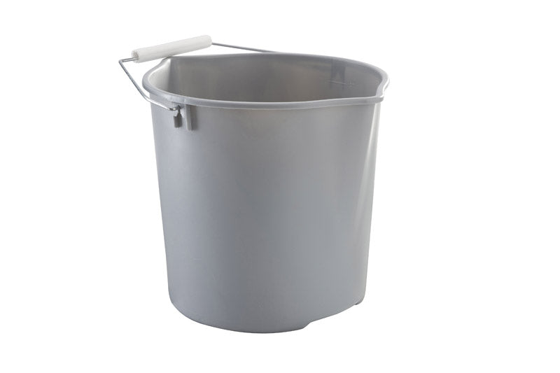 Quickie 11 qt Bucket Gray, Pack of 6
