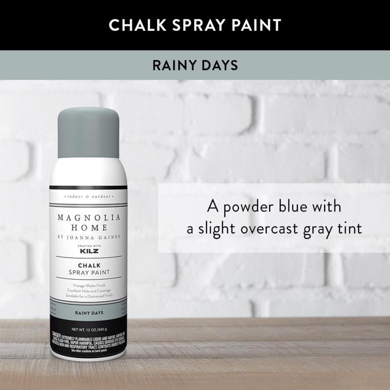 Magnolia Home by Joanna Gaines Matte Rainy Days Sprayable Chalk Paint 12 oz, Pack of 6