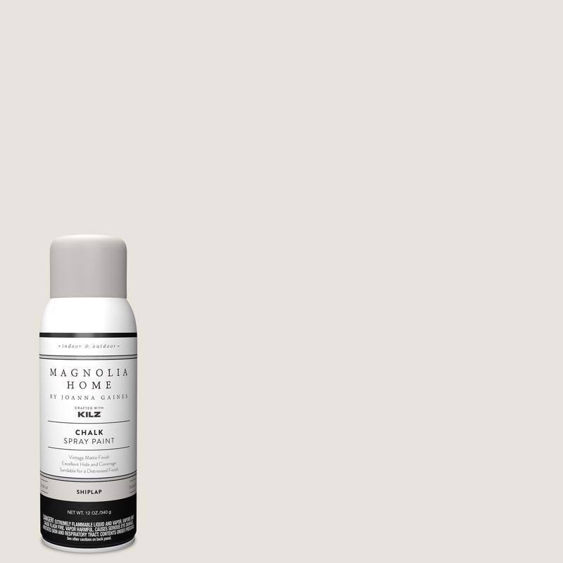 Magnolia Home by Joanna Gaines Matte Shiplap Sprayable Chalk Paint 12 oz, Pack of 6