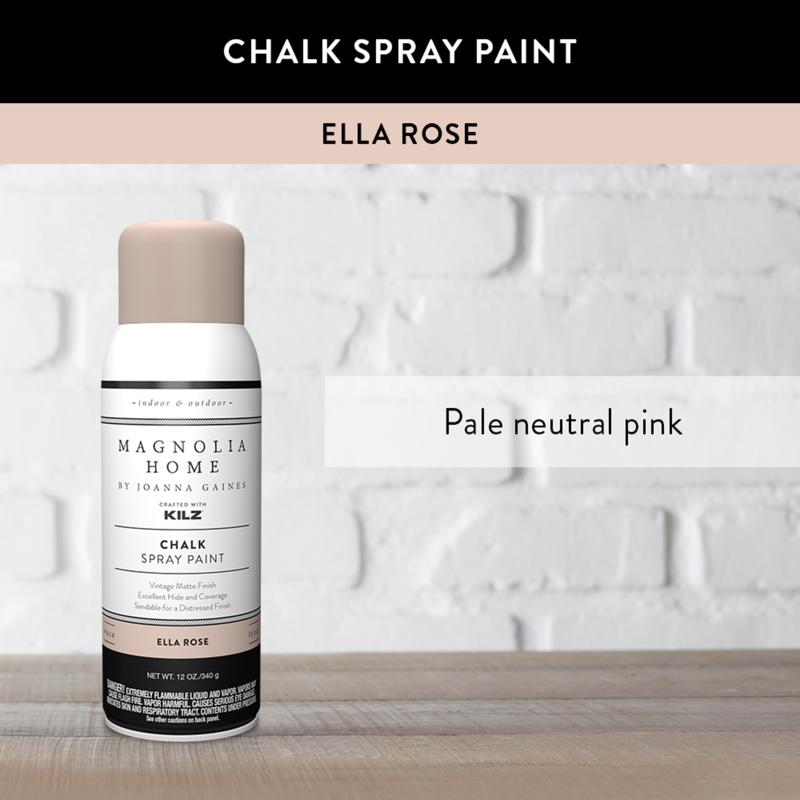Magnolia Home by Joanna Gaines Matte Ella Rose Sprayable Chalk Paint 12 oz, Pack of 6