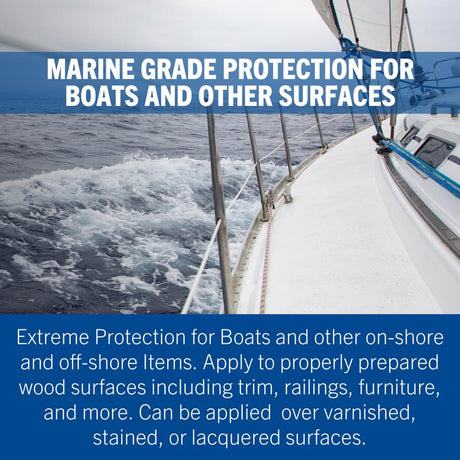 Rust-Oleum Gloss Clear Oil-Based Marine Spar Varnish 1 qt