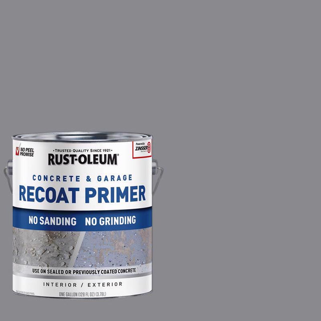 Rust-Oleum Garage and Interior Gray Matte Water-Based Primer 1 gal, Pack of 2