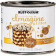 Rust-Oleum Imagine Glitter Gold Water-Based Glitter Paint Interior 8 oz, Pack of 4