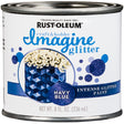 Rust-Oleum Imagine Glitter Navy Blue Water-Based Glitter Paint Interior 8 oz, Pack of 4