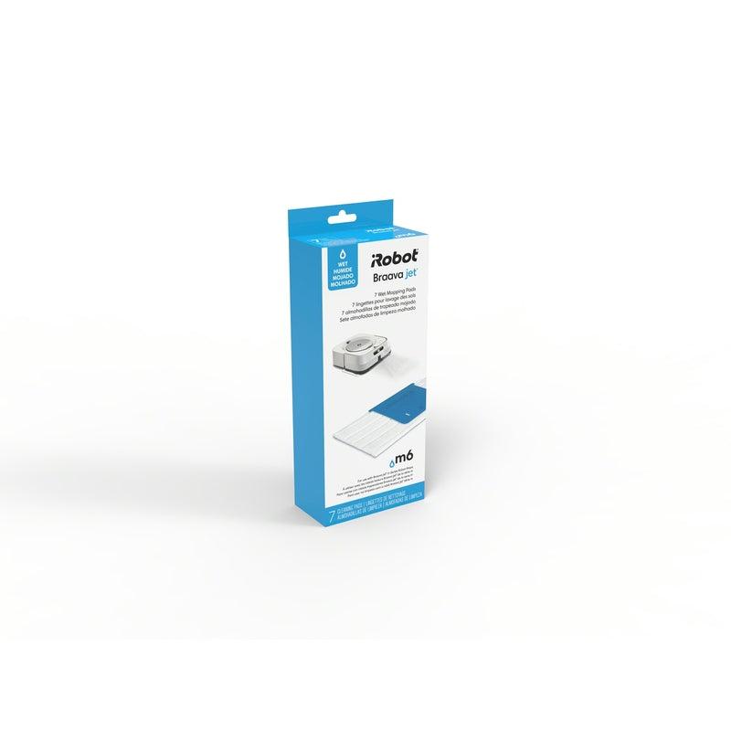 iRobot Braava Jet 10.6 in. Wet Fiber Mop Pad 7 pk, Pack of 6