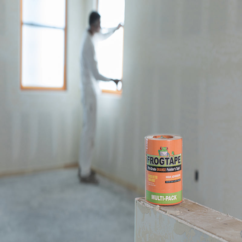 FrogTape Pro Grade 1.41  W X 60 yd L Orange High Strength Painter's Tape 4 pk, Pack of 6