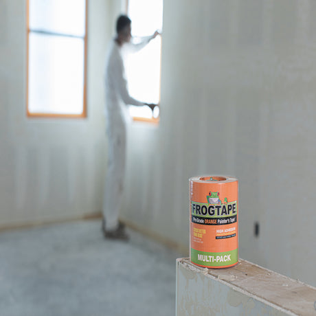 FrogTape Pro Grade 1.41  W X 60 yd L Orange High Strength Painter's Tape 4 pk, Pack of 6