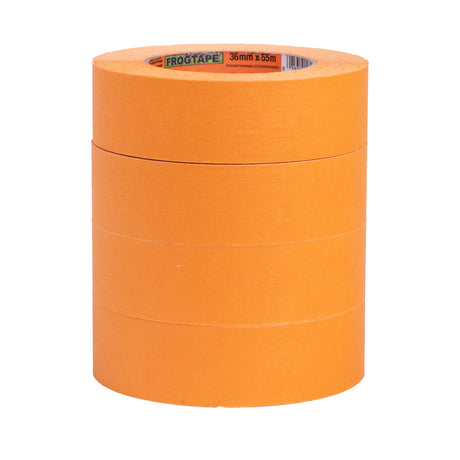 FrogTape Pro Grade 1.41  W X 60 yd L Orange High Strength Painter's Tape 4 pk, Pack of 6