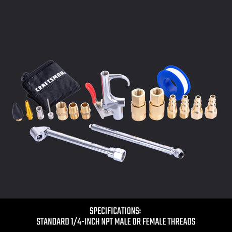 Craftsman 1/4 in. Air Tool Accessory Kit 18 pc
