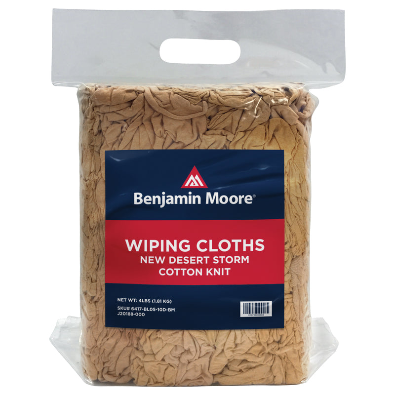 Benjamin Moore Desert Storm Cotton Knit Wiping Rags 4 lb 1 pk, Pack of 10