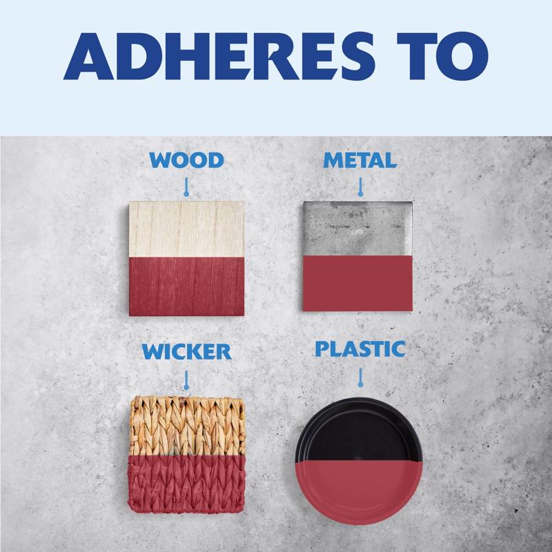 Rust-Oleum Painter's Touch 2X Ultra Cover Matte Red Currant Paint+Primer Spray Paint 12 oz, Pack of 6