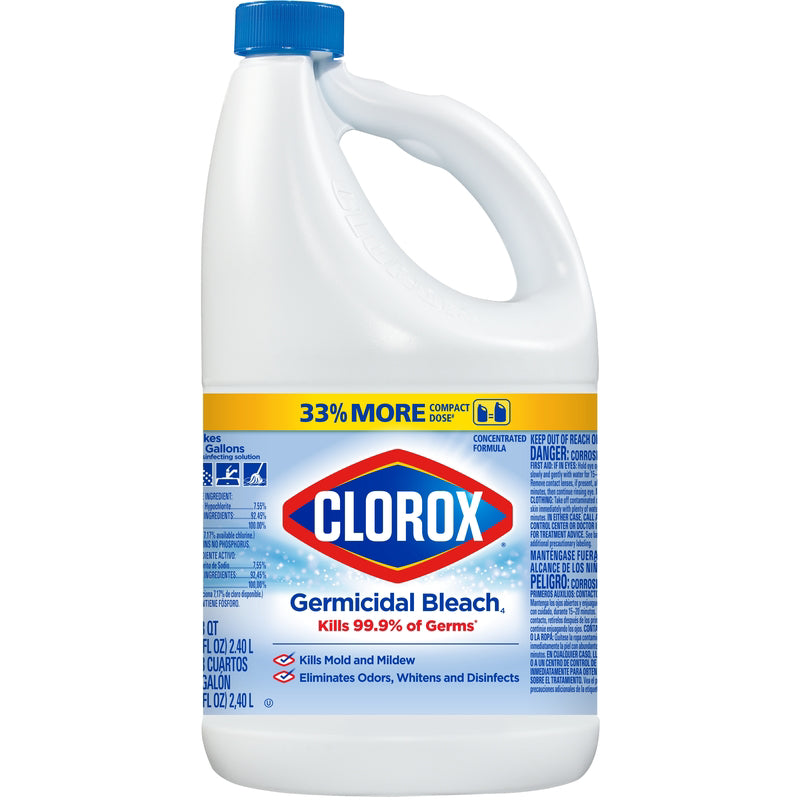 Clorox Regular Scent Germicidal Bleach 81 oz, Pack of 6