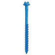 Tapcon 24305 Screw Anchor, 1-3/4 in L, Hex Drive, Steel, Climaseal, 75 PK, 3/16 in Drive