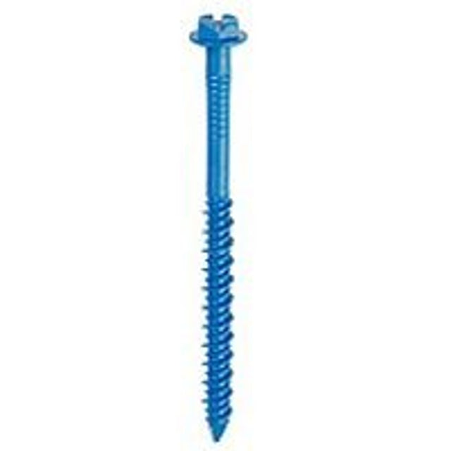 Tapcon 24305 Screw Anchor, 1-3/4 in L, Hex Drive, Steel, Climaseal, 75 PK, 3/16 in Drive