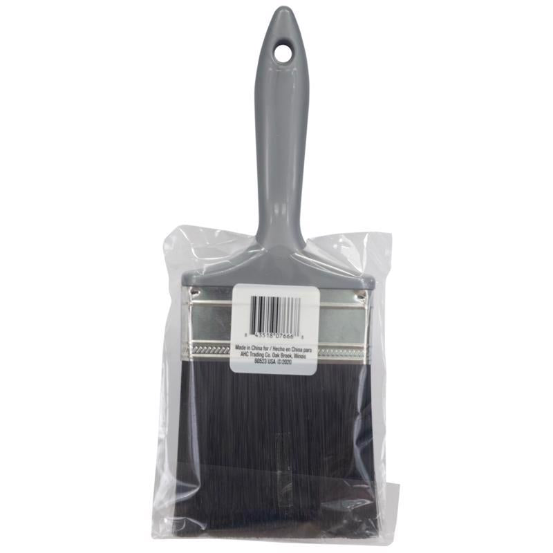 Home Plus Good 4 in. Flat Paint Brush, Pack of 12