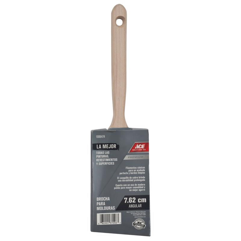 Ace Best 3 in. Angle Trim Paint Brush, Pack of 6