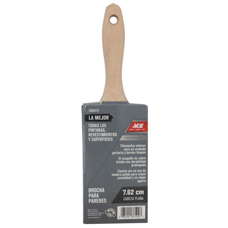 Ace Best 3 in. Flat Wall Brush, Pack of 6