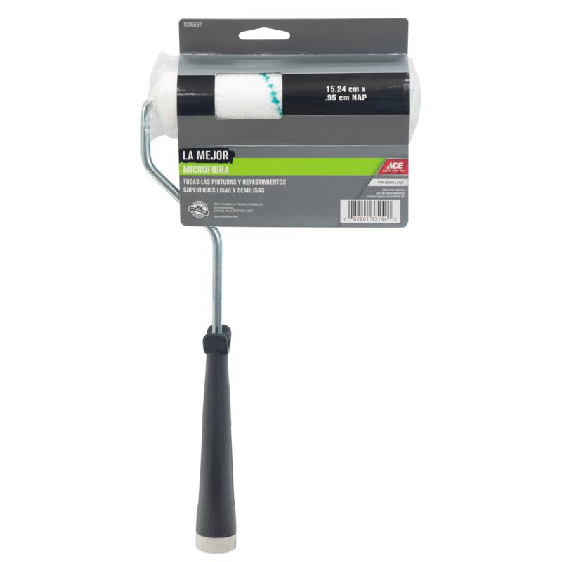 Ace Best Microfiber 6 in. W X 3/8 in. Mini Paint Roller with Frame 1 pk, Pack of 5