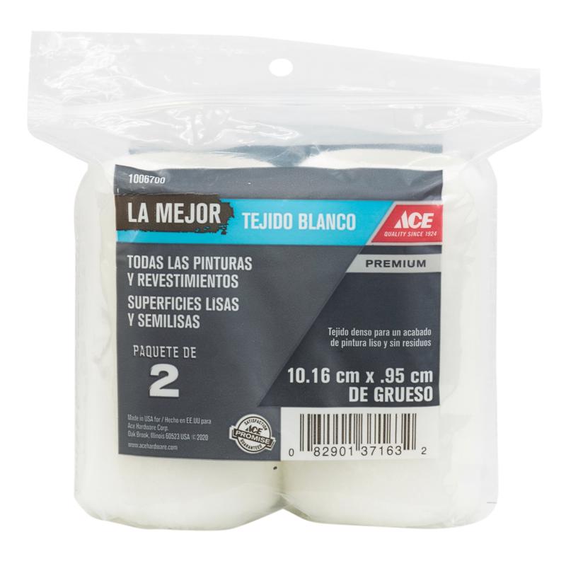 Ace Best Woven 4 in. W X 3/8 in. Trim Paint Roller Cover 2 pk, Pack of 5