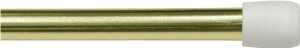 Kenney KN631/3 Spring Tension Rod, 7/16 in Dia, 28 to 48 in L, Metal, Brass