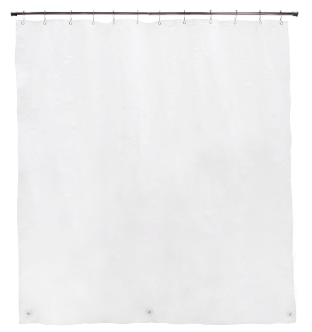 Kenney KN61440 Shower Liner, Mediumweight, 72 in L, 70 in W, PEVA, White