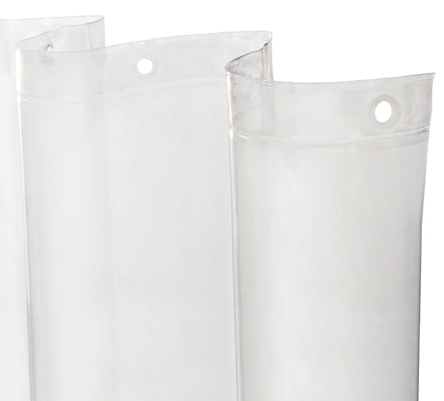 Kenney KN61433 Shower Liner, Lightweight, 72 in L, 70 in W, PEVA, Clear