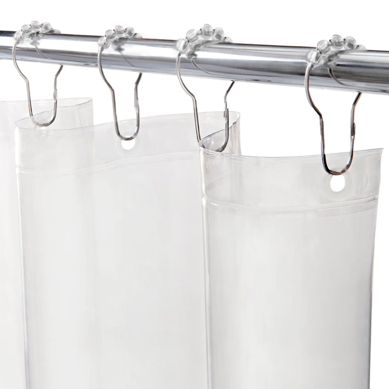 Kenney KN61708 Shower Liner, Mediumweight, 72 in L, 70 in W, PEVA, Clear