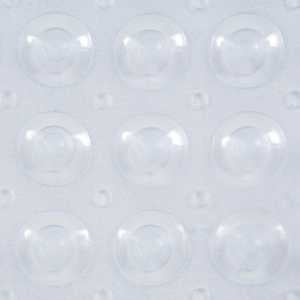 Kenney KN61292 Bath Mat, 31 in L, 15 in W, Vinyl, Clear