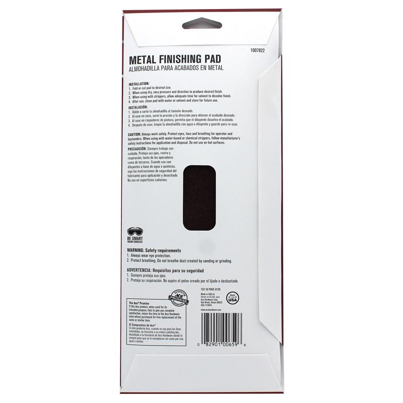 Ace 1 Grade Very Fine Finishing Pad 1 pk, Pack of 5