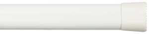 Kenney KN618 Spring Tension Rod, 5/8 in Dia, 48 to 84 in L, Metal, White