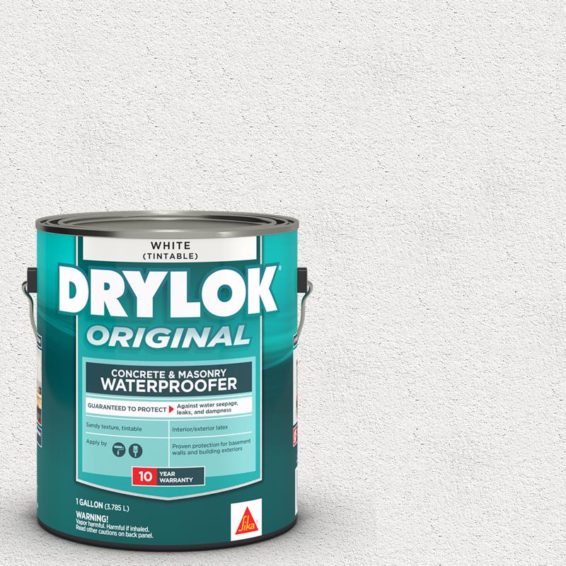 Drylok White Tintable Latex Masonry Waterproof Sealer 1 gal, Pack of 2