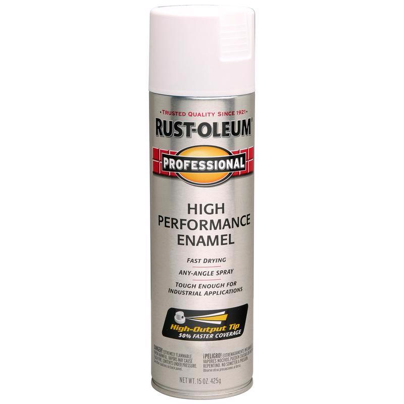 Rust-Oleum 239108 Enamel Spray Paint, Semi-Gloss, White, 15 oz, Can