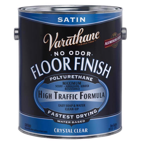 Varathane Satin Crystal Clear Water-Based Floor Paint 1 gal, Pack of 2