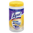 Lysol Dual Action Fiber Weave Antibacterial Wipes 75 pk, Pack of 6