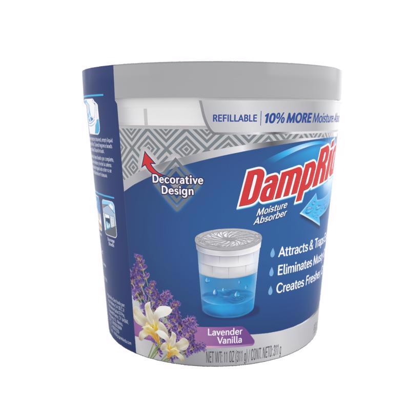 DampRid Moisture Absorber Lavender Vanilla Scent 11 oz, Pack of 4