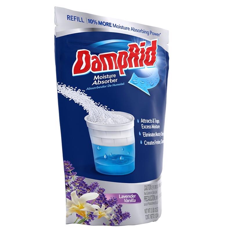 DampRid Moisture Absorber Refill Lavender Vanilla Scent 44 oz, Pack of 3