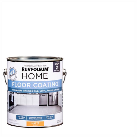 Rust-Oleum Home Clear Coat Matte Floor Coating Step2 1 gal, Pack of 2