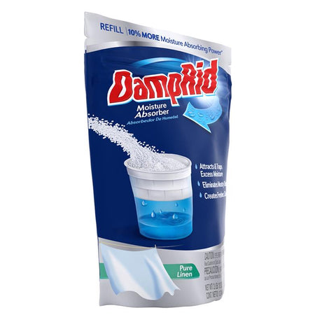 DampRid Moisture Absorber Refill Pure Linen Scent 44 oz, Pack of 3