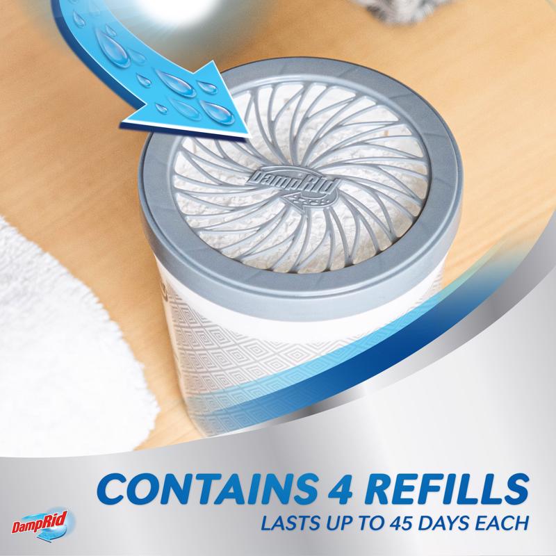 DampRid Moisture Absorber Refill Pure Linen Scent 44 oz, Pack of 3