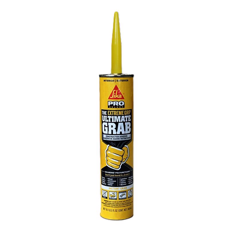 Sika Ultimate Grab Polyurethane Construction Adhesive 10.1 oz, Pack of 12