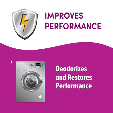 Lemi Shine Lemon Scent Washing Machine Cleaner 1.76 oz Powder, Pack of 10