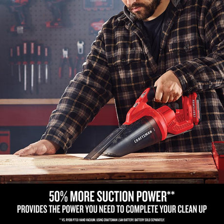 Craftsman V20 Bagless Cordless Multi-Level Filter Hand Vacuum