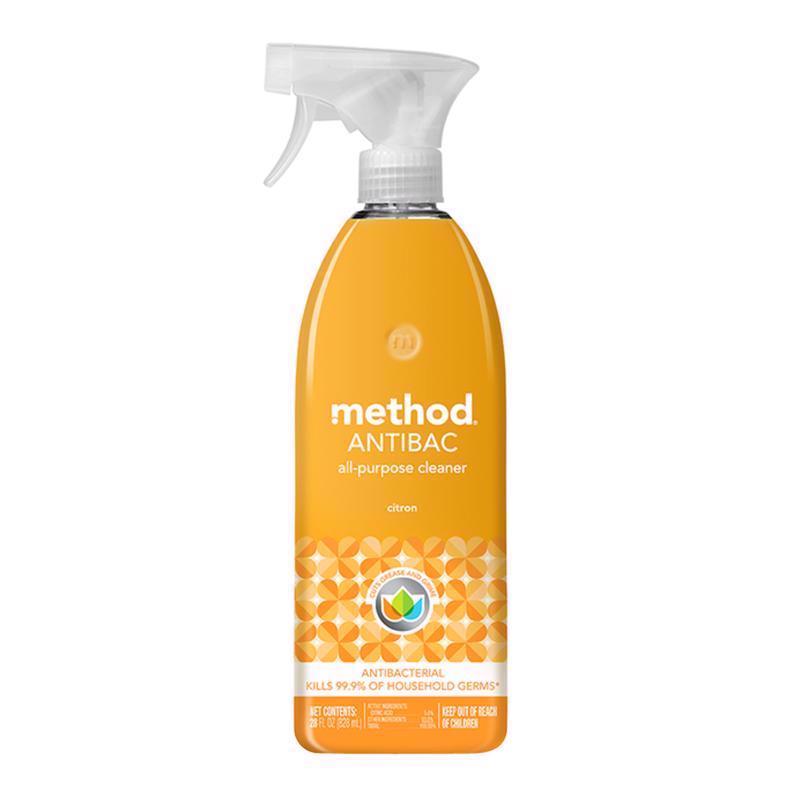 Method Citron Scent Antibacterial Cleaner Liquid 28 oz, Pack of 8