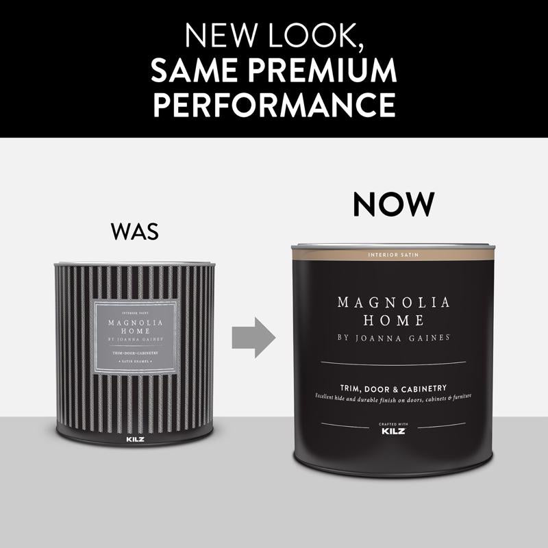 Magnolia Home by Joanna Gaines KILZ Satin Tintable Base 1 Cabinet and Trim Paint Interior 1 qt, Pack of 6