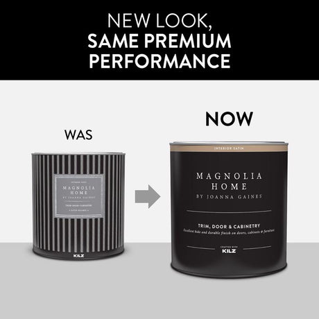 Magnolia Home by Joanna Gaines KILZ Satin Tintable Base 1 Cabinet and Trim Paint Interior 1 qt, Pack of 6