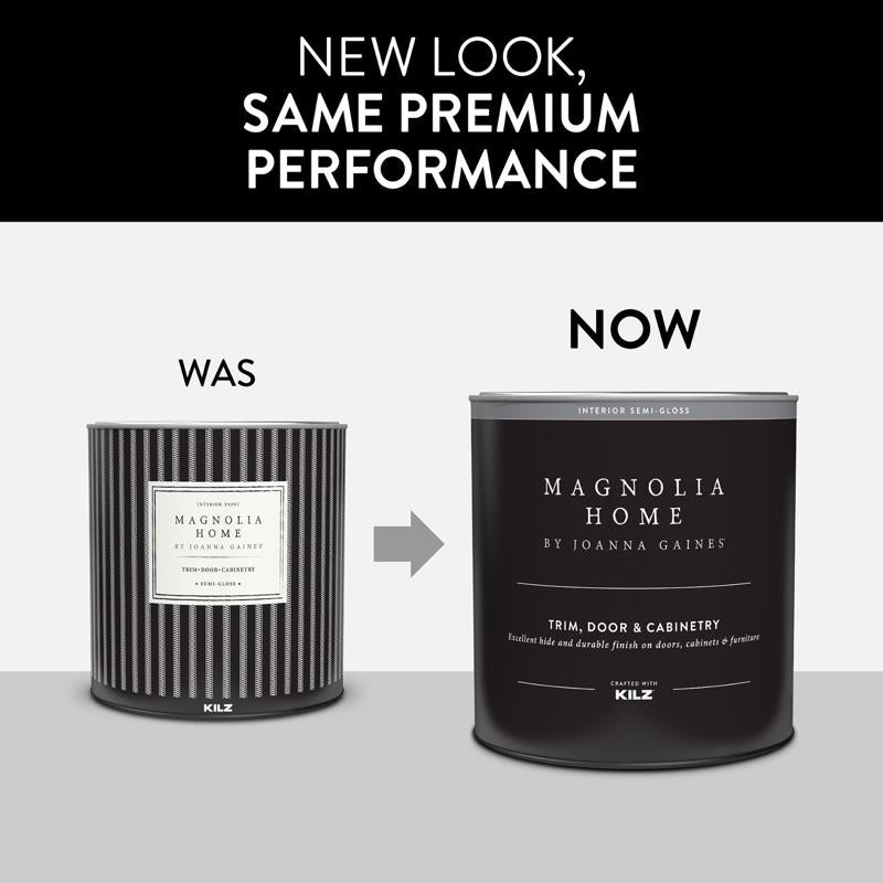 Magnolia Home by Joanna Gaines KILZ Semi-Gloss Tintable Base 1 Cabinet and Trim Paint Interior 1 qt, Pack of 6