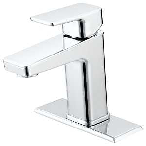 Boston Harbor FS6A0215CP Lavatory Faucet, 1.2 gpm, 1-Handle, 1, 3-Faucet Hole, Metal/Plastic, Chrome Plated