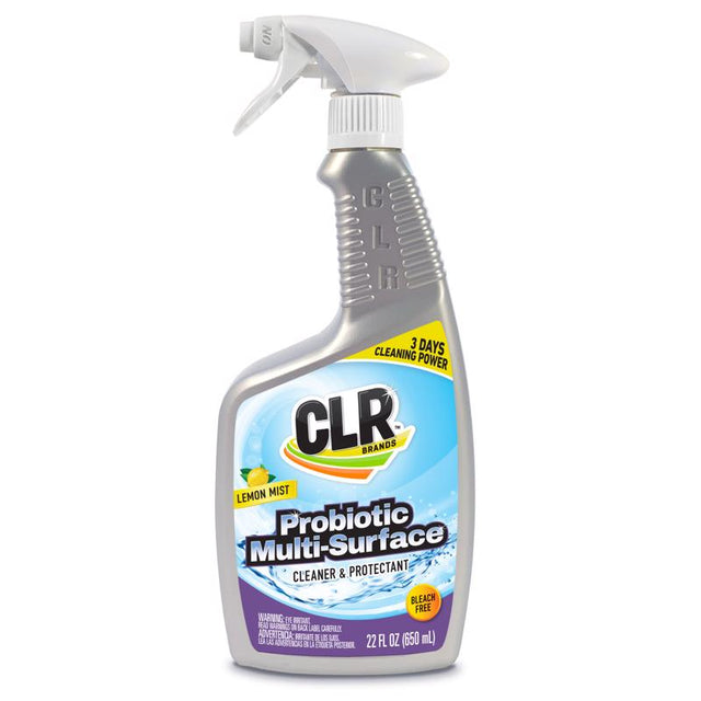 CLR Lemon Scent Probiotic Daily Cleaner 22 oz Liquid, Pack of 6
