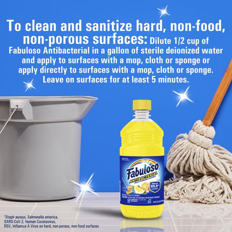 Fabuloso Citrus Scent All Purpose Cleaner Liquid 16.9 oz, Pack of 24