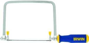 Irwin ProTouch Series 2014400 Coping Saw, 6-1/2 in L Blade, 17 TPI, Steel Blade, Ergonomic Handle